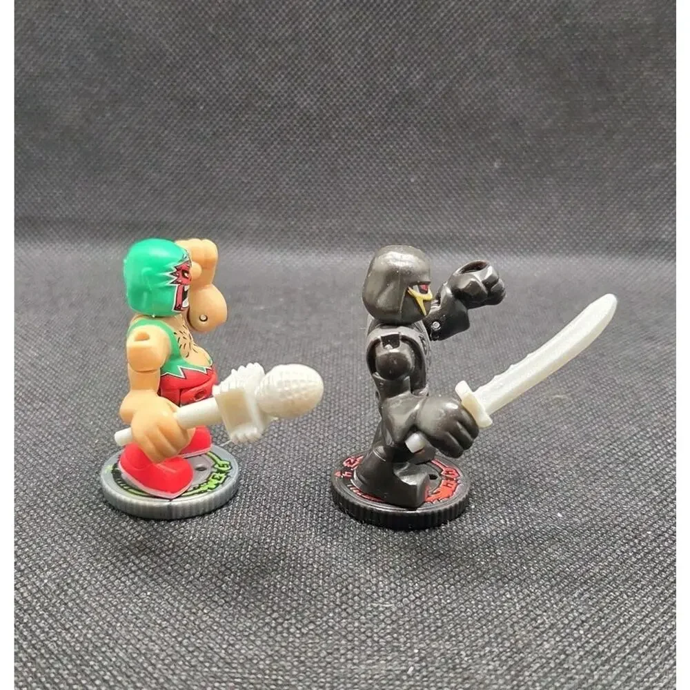 Akedo Ultimate Arcade Warriors Figure Lot Loco Grande & Ninjablade Moose Toys